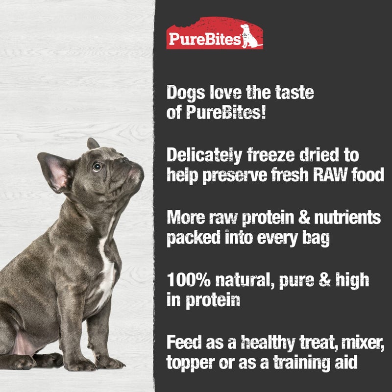 PUREBITES علاجات الكلاب المجففة بالتجميد من بيور بايتس بالدجاج، 1 مكون، مصنوعة في الولايات المتحدة، 11.6 أونصة - Image 4